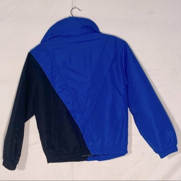 Vintage Serac Blue Black Winter Ski Snow Bomber Jacket L - Picture 9 of 10